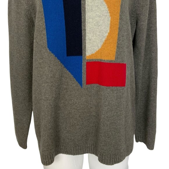 Seasalt Cornwall Polreath Jumper Wool Sweater UK 18 US XL Gray Long Sleeve Crew - Picture 9 of 12